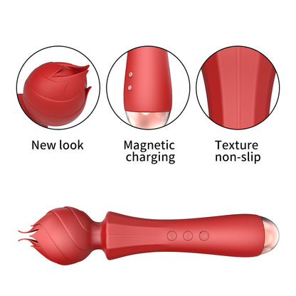 Rose-Head Handheld Intimate Massager