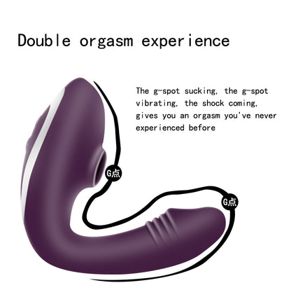 Dark Purple Wearable Suction Vibrator