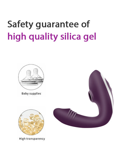 Dark Purple Wearable Suction Vibrator