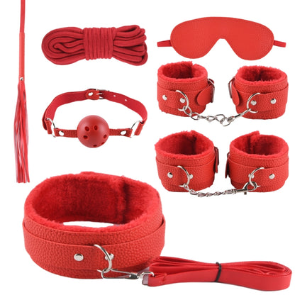 PU and Plush Restraint Set – 7 Pieces
